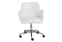 Grimstad White Faux Leather Desk Chair