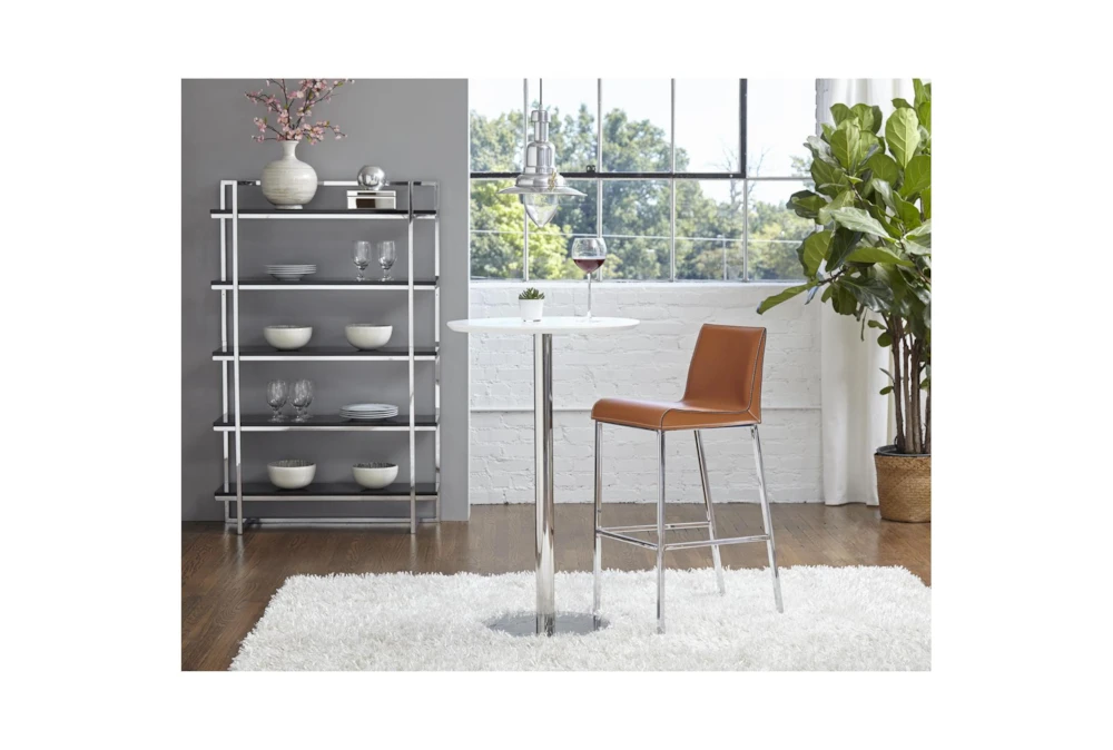 Carlsbad Black And Chrome 62" Bookcase 5 Carlsbad Black And Chrome 62" Bookcase - Image 3