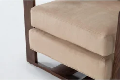 Ollie Micro Suede 32" Accent Chair 21 Ollie Micro Suede 32" Accent Chair -Furniluxe 275089 brown fabric accent chair detail 45