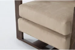 Ollie Micro Suede 32" Accent Chair 19 Ollie Micro Suede 32" Accent Chair -Furniluxe 275089 brown fabric accent chair detail 48