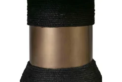 Roma Black Rope 120" Double Pedestal Dining Table -Furniluxe 275899 black mdf dining table detail 45