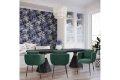 Roma Black Rope 120" Double Pedestal Dining Table -Furniluxe 275899 black mdf dining table room 85