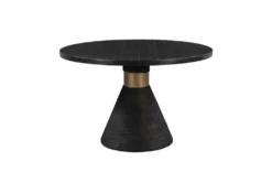 Roma Black Rope 48" Round Dining Table