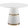Ardis 47" Round Dining Table -Furniluxe 275922 white mdf dining table signature 01