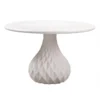 Valmar Concrete 35" Round Dining Table -Furniluxe 275949 white concrete dining table signature 01