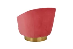 York Hot Pink Velvet Swivel Accent Chair -Furniluxe 275963 blue fabric accent chair back 82