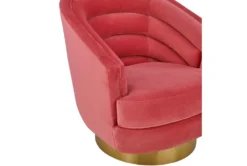 York Hot Pink Velvet Swivel Accent Chair -Furniluxe 275963 blue fabric accent chair side 14
