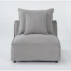 Cisco Armless Chair -Furniluxe 276300 grey fabric sectional chair signature 01