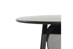 36" Metal Counter Table With 4 Fold Out Stools -Furniluxe 276351 grey multi media dining table detail 45