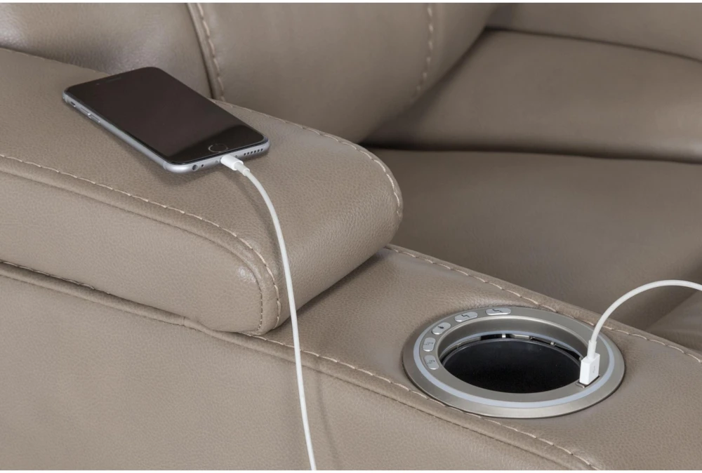 Bronson Linen Home Theater Power Wallaway Recliner With Power Headrest & USB 8 Bronson Linen Home Theater Power Wallaway Recliner With Power Headrest & USB - Image 6