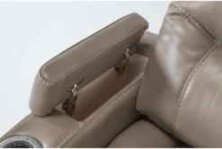 Bronson Linen Home Theater Power Wallaway Recliner With Power Headrest & USB 20 Bronson Linen Home Theater Power Wallaway Recliner With Power Headrest & USB -Furniluxe 276993 beige polyester recliner detail 46