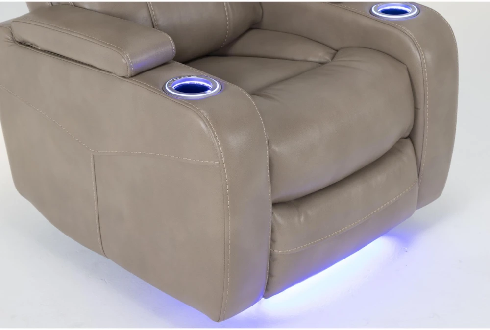 Bronson Linen Home Theater Power Wallaway Recliner With Power Headrest & USB 11 Bronson Linen Home Theater Power Wallaway Recliner With Power Headrest & USB - Image 9