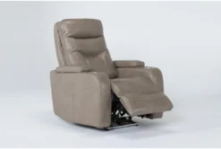 Bronson Linen Home Theater Power Wallaway Recliner With Power Headrest & USB 15 Bronson Linen Home Theater Power Wallaway Recliner With Power Headrest & USB -Furniluxe 276993 beige polyester recliner side 19