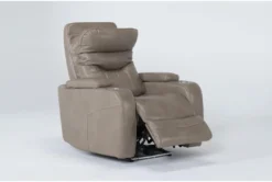Bronson Linen Home Theater Power Wallaway Recliner With Power Headrest & USB 16 Bronson Linen Home Theater Power Wallaway Recliner With Power Headrest & USB -Furniluxe 276993 beige polyester recliner side 20