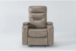 Bronson Linen Home Theater Power Wallaway Recliner With Power Headrest & USB
