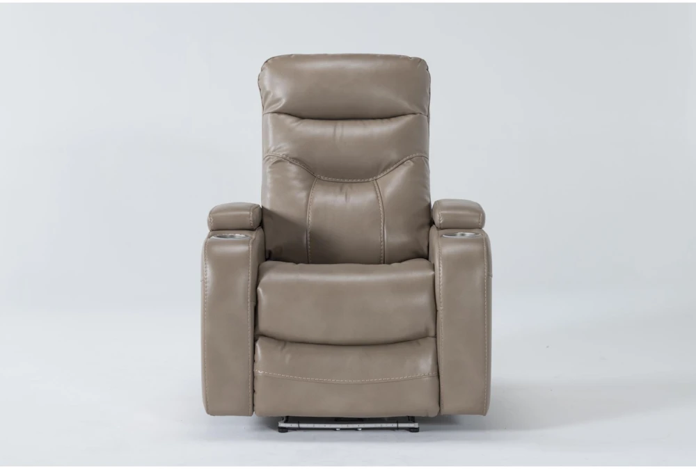 Bronson Linen Home Theater Power Wallaway Recliner With Power Headrest & USB 3 Bronson Linen Home Theater Power Wallaway Recliner With Power Headrest & USB