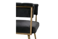 Greta Grey Velvet Dining Chair -Furniluxe 277083 grey fabric dining chair detail 44