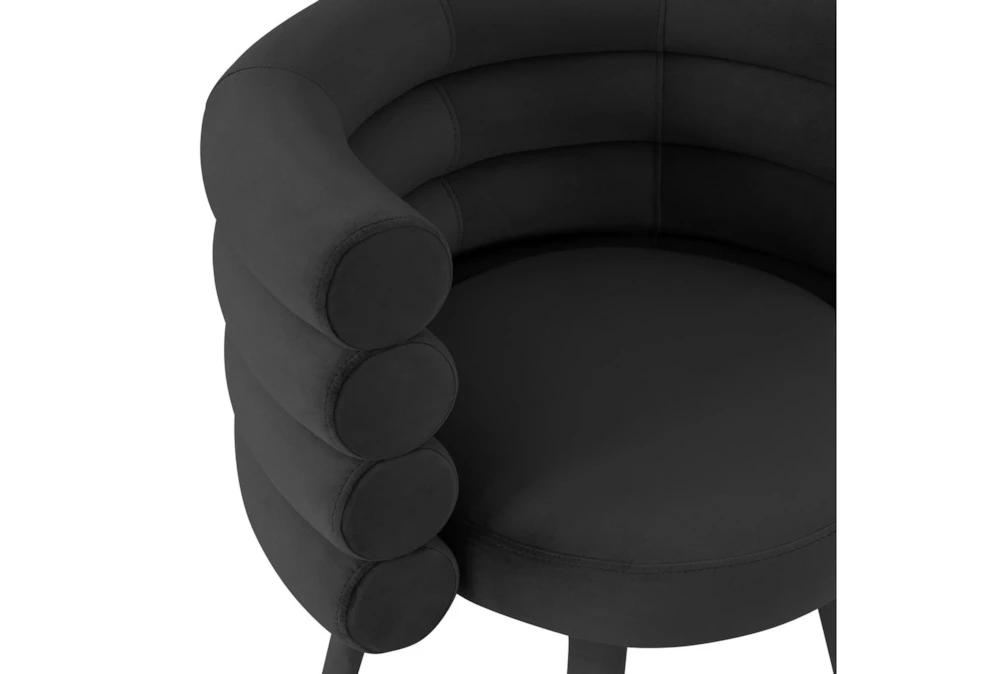 Brigitte Black Velvet Dining Chair 6 Brigitte Black Velvet Dining Chair - Image 4