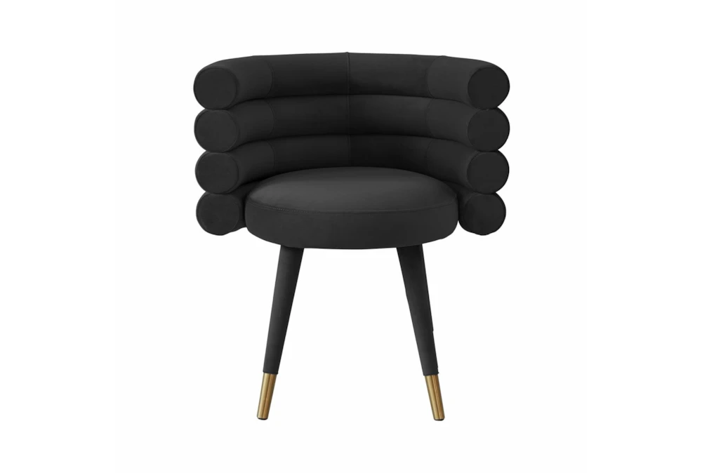 Brigitte Black Velvet Dining Chair 5 Brigitte Black Velvet Dining Chair - Image 3