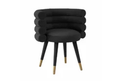 Brigitte Black Velvet Dining Chair