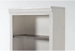 Aberdeen 76" Door Bookcase -Furniluxe 277152 white wood bookcase detail 44