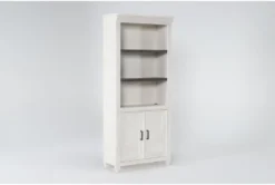 Aberdeen 76" Door Bookcase -Furniluxe 277152 white wood bookcase side 18