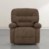 Decker III Fabric Power Swivel Glider Recliner -Furniluxe 277242 brown fabric recliner signature 01