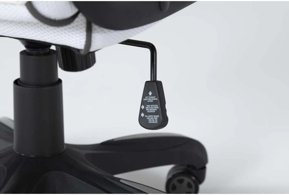 Theory White Gaming Chair With Black Trim 8 Theory White Gaming Chair With Black Trim - Image 6