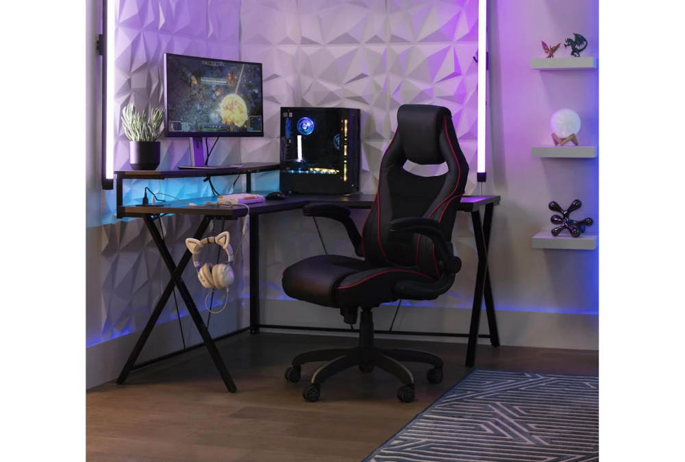 Theory White Gaming Chair With Black Trim 11 Theory White Gaming Chair With Black Trim - Image 9