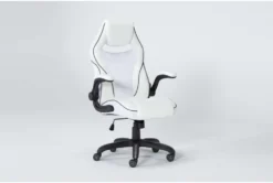 Theory White Gaming Chair With Black Trim 15 Theory White Gaming Chair With Black Trim -Furniluxe 279995 blue polyurethane office chair side 18