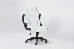 Theory White Gaming Chair With Black Trim 16 Theory White Gaming Chair With Black Trim -Furniluxe 279995 blue polyurethane office chair side 19