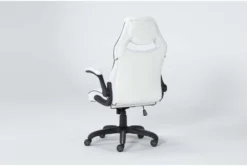 Theory White Gaming Chair With Black Trim 17 Theory White Gaming Chair With Black Trim -Furniluxe 279995 blue polyurethane office chair side 20