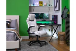 Theory White Gaming Chair With Black Trim 23 Theory White Gaming Chair With Black Trim -Furniluxe 279995 white polyurethane gaming chair room 49