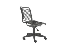 Uppsala Black And Graphite Low Back Bungee Desk Chair 12 Uppsala Black And Graphite Low Back Bungee Desk Chair -Furniluxe 282854 black nylon office chair detail 46