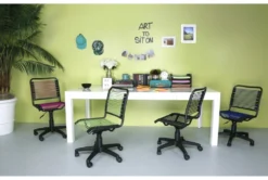 Uppsala Black And Graphite Low Back Bungee Desk Chair 14 Uppsala Black And Graphite Low Back Bungee Desk Chair -Furniluxe 282854 black nylon office chair detail 48