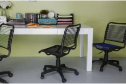 Uppsala Black And Graphite Low Back Bungee Desk Chair 15 Uppsala Black And Graphite Low Back Bungee Desk Chair -Furniluxe 282854 black nylon office chair detail 49