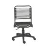 Uppsala Black And Graphite Low Back Bungee Desk Chair -Furniluxe 282854 black nylon office chair signature 01