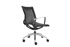Lamkin Black Mesh Low Back Desk Chair -Furniluxe 282919 black nylon office chair detail 47