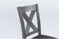 Eddie Side Chair -Furniluxe 283068 grey wood dining chair detail 46