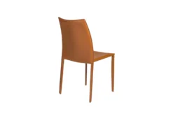 Wesson Cognac Faux Leather Stacking Side Chair Set Of 2 -Furniluxe 283209 detail 46