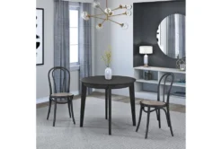 Weber Matte Black 36" Round Dining Table -Furniluxe 283248 detail 49