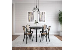 Weber Matte Black 36" Round Dining Table -Furniluxe 283248 detail 51