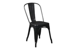 Wates Matte Black Stacking Metal Cafe Chair Set Of 4 -Furniluxe 283301 detail 44