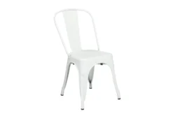 Wates Matte White Stacking Metal Cafe Chair Set Of 4 -Furniluxe 283302 detail 44