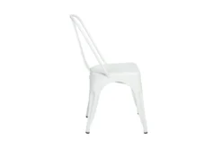 Wates Matte White Stacking Metal Cafe Chair Set Of 4 -Furniluxe 283302 detail 45