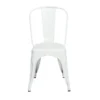 Wates Matte White Stacking Metal Cafe Chair Set Of 4 -Furniluxe 283302 signature 01