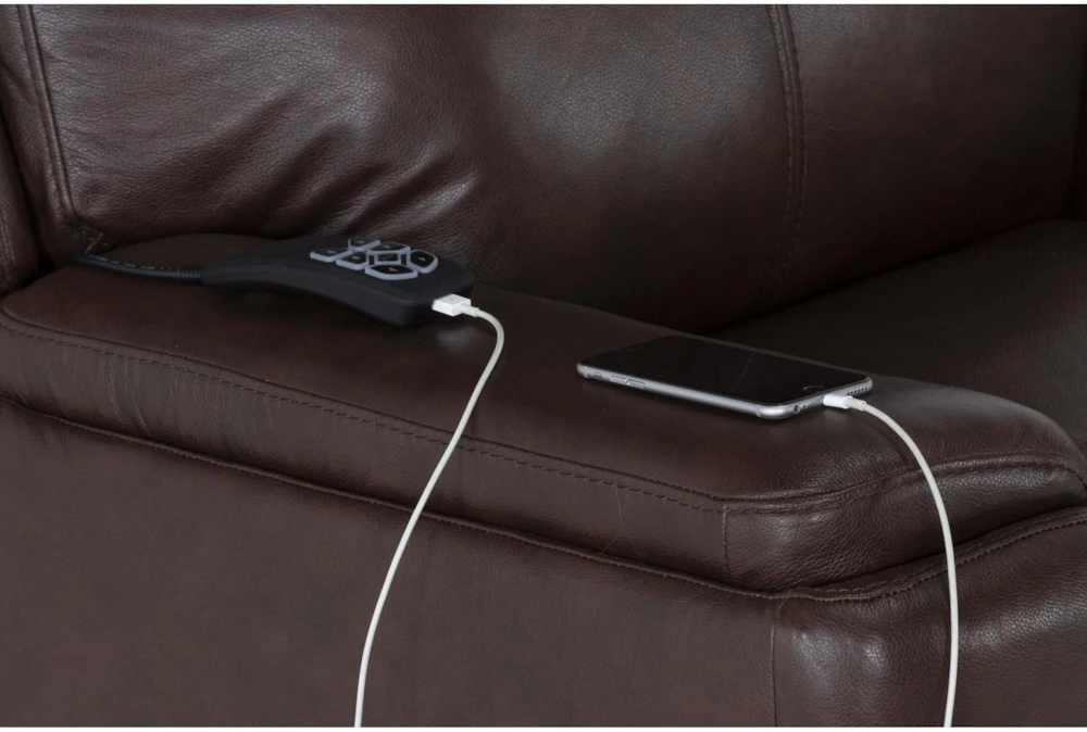 Buckley Cognac Leather Dual Motor Lift Recliner With Power Headrest & USB 8 Buckley Cognac Leather Dual Motor Lift Recliner With Power Headrest & USB - Image 6