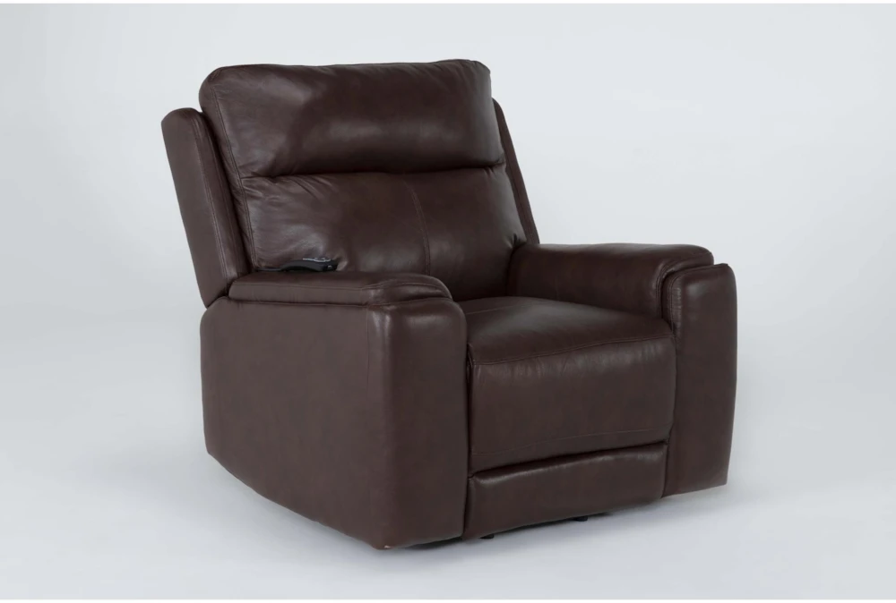 Buckley Cognac Leather Dual Motor Lift Recliner With Power Headrest & USB 4 Buckley Cognac Leather Dual Motor Lift Recliner With Power Headrest & USB - Image 2