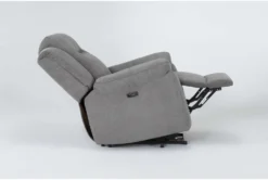Maine Grey Power Lift Recliner With USB -Furniluxe 284075 grey fabric lift side 21