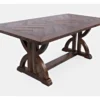 Claremont Oak 60-78" Extension Counter Table -Furniluxe 284189 brown wood dining table signature 01